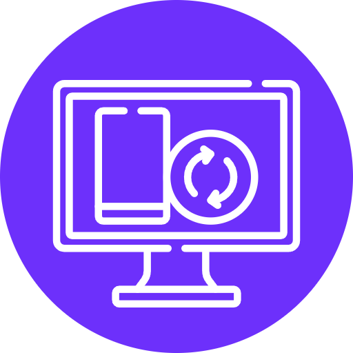 WordPress website redesign service icon representing website redesign, responsive layout updates, and modern website improvements.