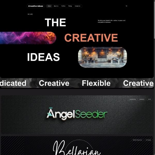 WordPress website built for Creative Ideas graphic design agency in Victoria Australia