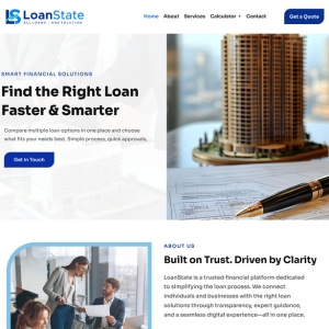 WordPress website built for Loan State financial loan brokerage platform in Victoria Australia