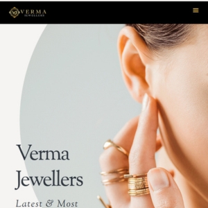 WordPress website built for Verma Jewellers luxury gold jewellery store in Melbourne Australia